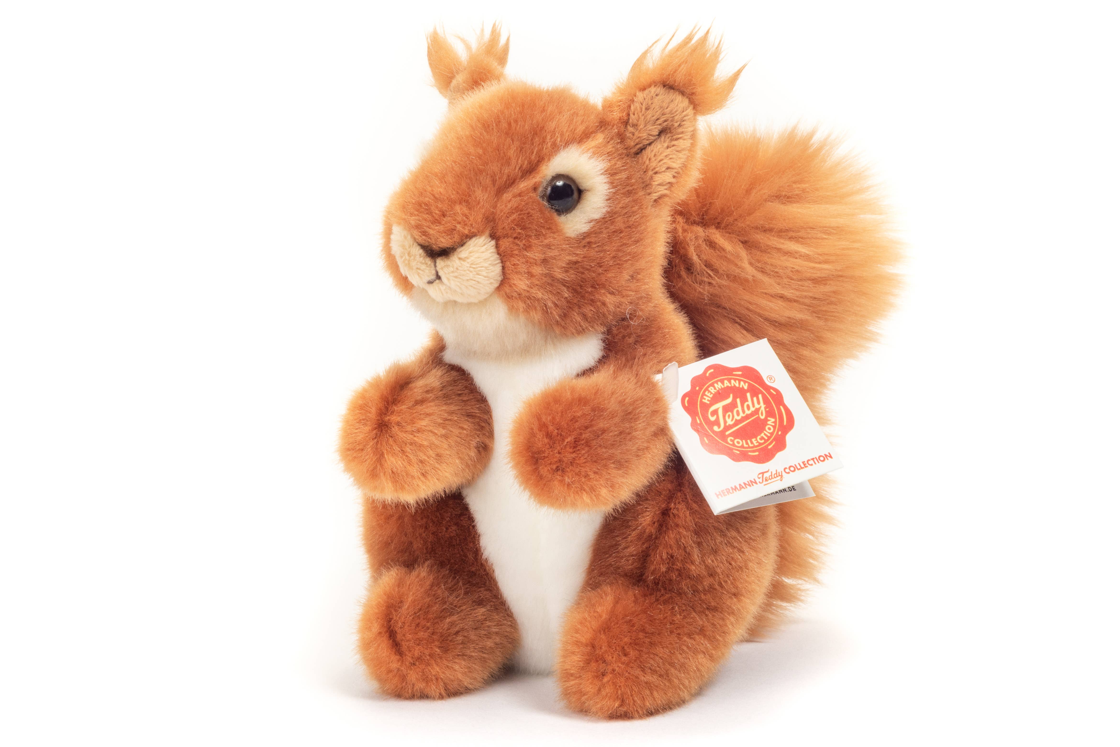 Teddy Hermann – wholesale Stuffed/plush toy – Kids & baby – Squirrel 14 cm - plush toy - soft toy4