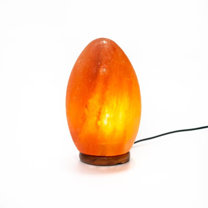Crafted Himalayan Salt Lamp Egg for wholesale by Heaven Spring Ltd