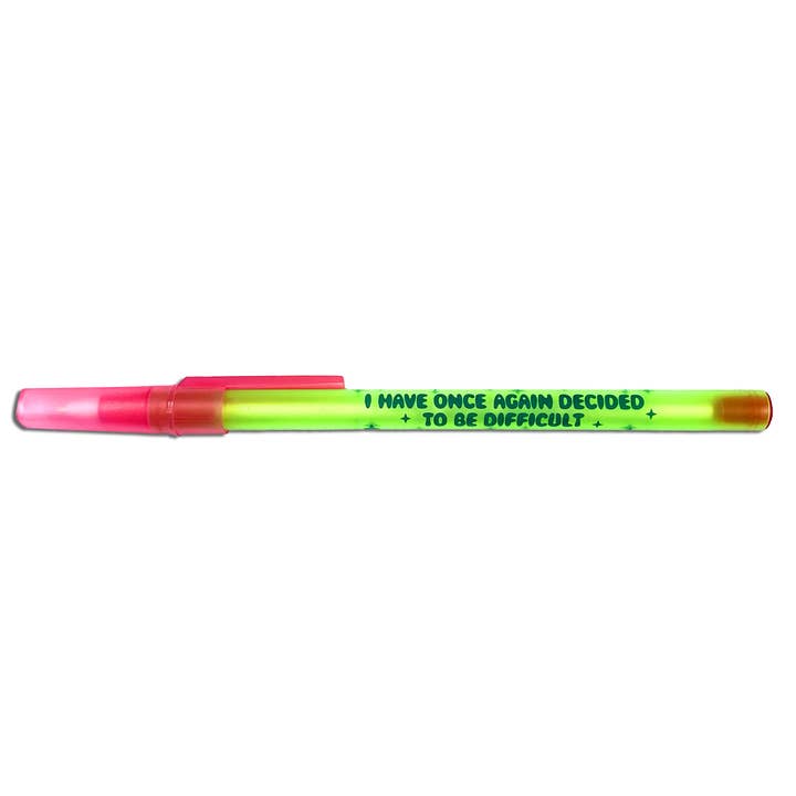 Krystan Saint Cat - Wholesale Pen - I Have Once Again Decided To Be Difficult Ballpoint Pen