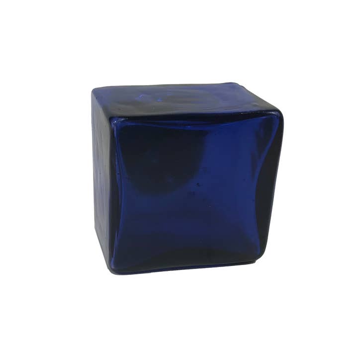 Madison Bay Co. - Historical Home Decor Reproductions - Wholesale Ink Pad - Cobalt Blue Square Glass Inkwell,1-3/4"2