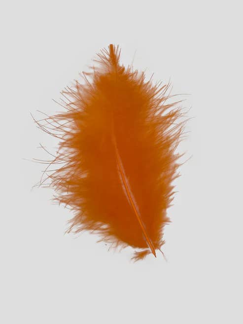 Marabou 12-15 cm Oranje voor wholesale door Enkels Feathers