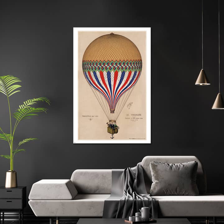 Close Up GmbH – Engroshandel Plakat – Varmluftballonplakat Le Tricolore, E. Hamelin 91,5 x 61 cm