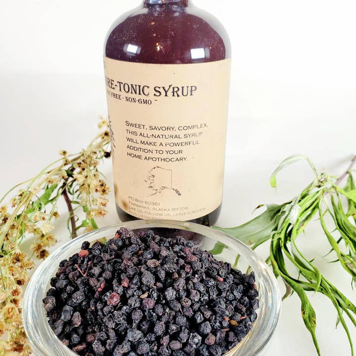 Tundra Tonics – Großhandel Nahrungsergänzungsmittel/Vitamin zum Einnehmen – Holunder, alaskischer Wermut, Feuerwein, roher Honigsirup.3