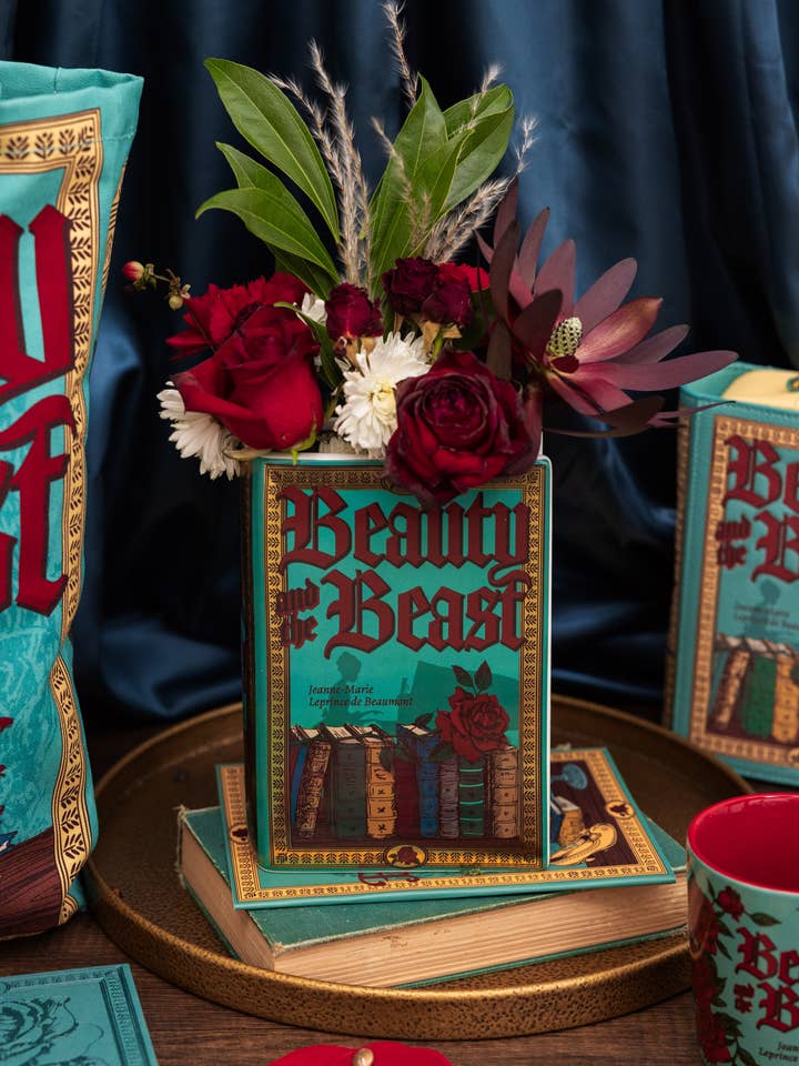 Large Book Vase, Beauty and the Beast for wholesale by Steel Mill and Co.
