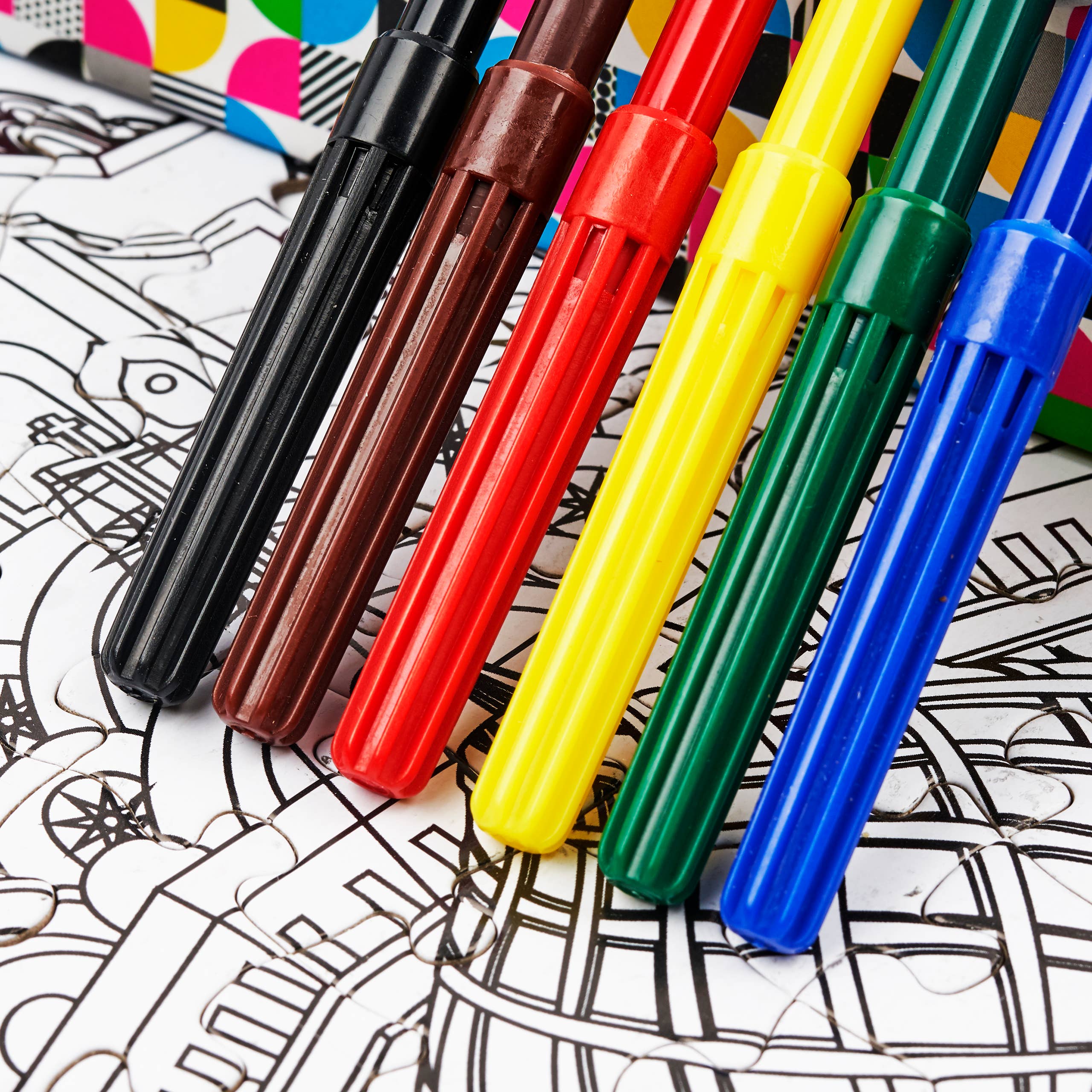 The Twiddlers – Puzzle - Crianças por atacado – Quebra-cabeça de 3 500 peças com canetas para construir e colorir5