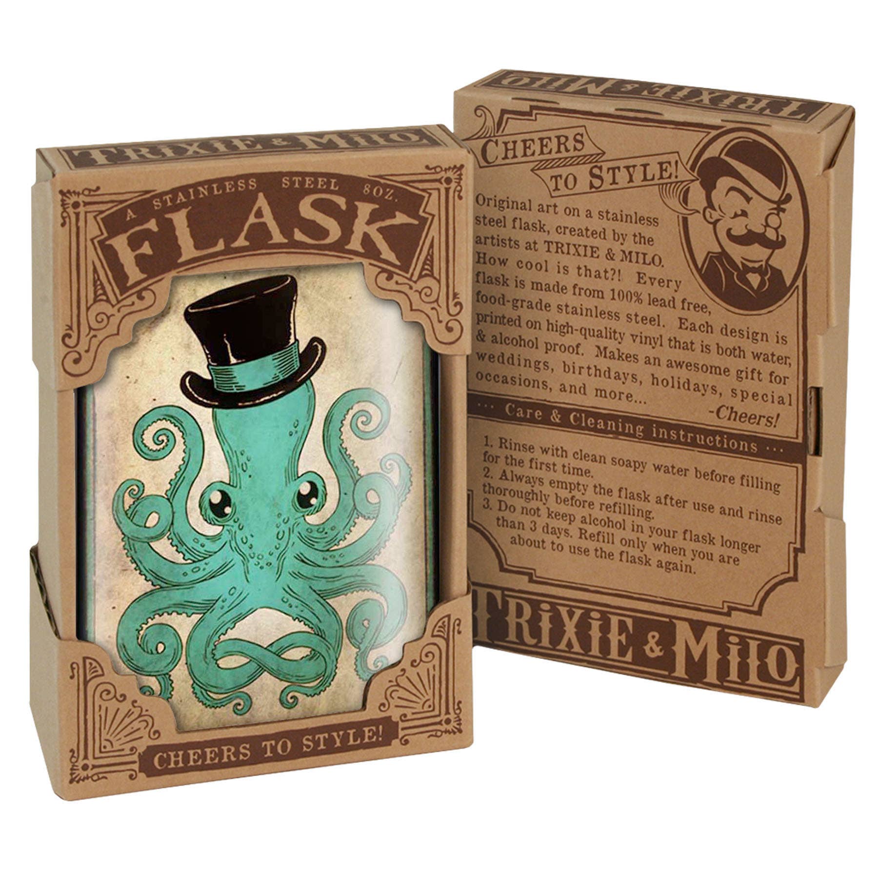 Lucky Jack – wholesale Flask – Flask - Gentleman Octopus1