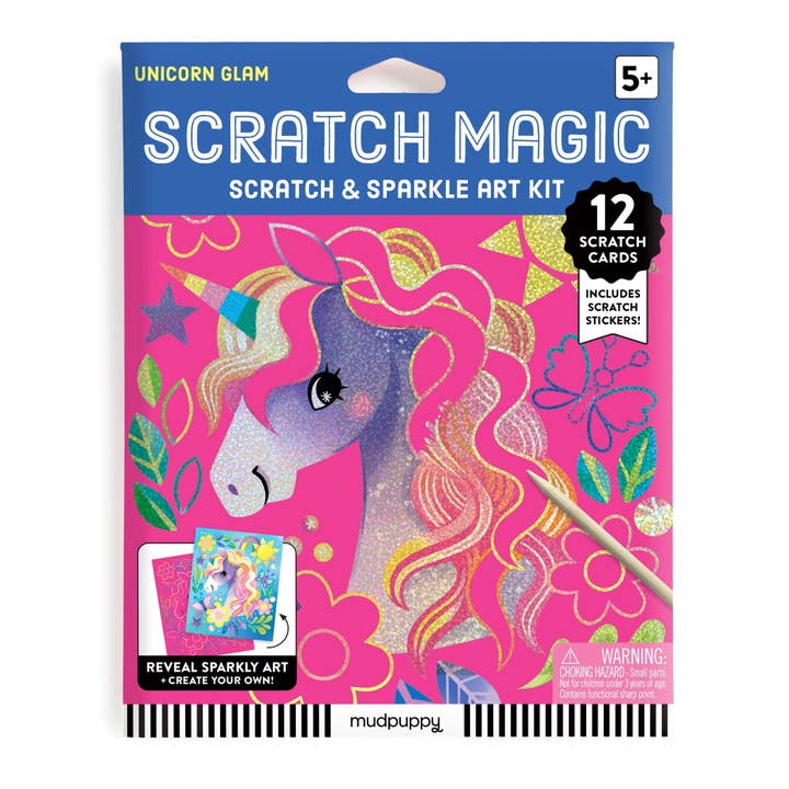 Chronicle Books - Wholesale DIY Craft Kit - Kids - Unicorn Glam Scratch Magic1