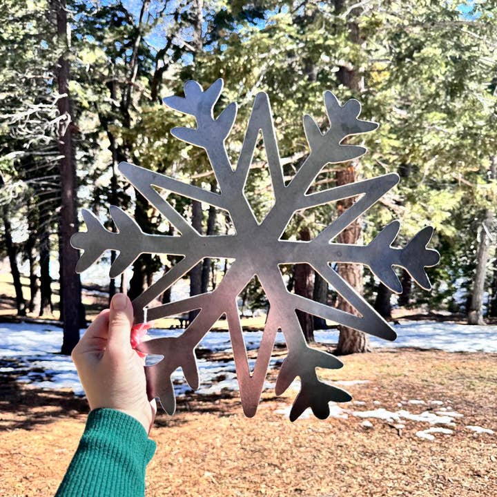 Snowflake Metal Sign for wholesale by Sarah’s Metal