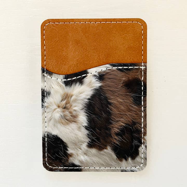 Porte-cartes en cuir de vachette (14 options) pour la vente par Olivia + Rose