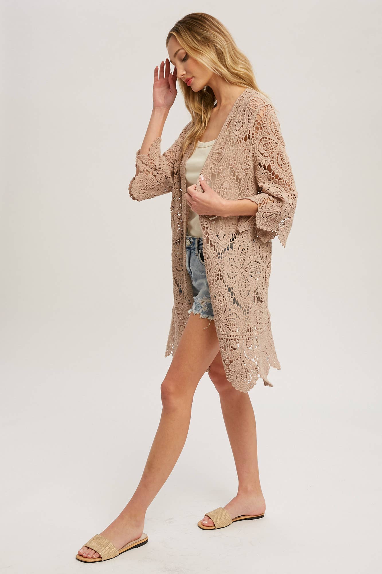 Bluivy - Wholesale Cardigan - Women's - CROCHET LACE CARDIGAN30