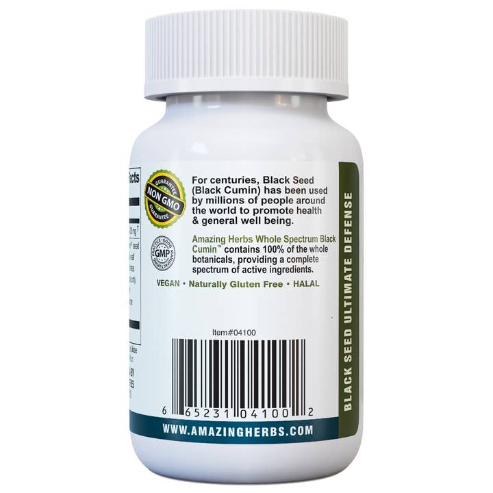 Amazing Herbs - Wholesale Oral Supplement/Vitamin - Black Seed Ultimate Garlic Ginger Cayenne 100mg Supplement