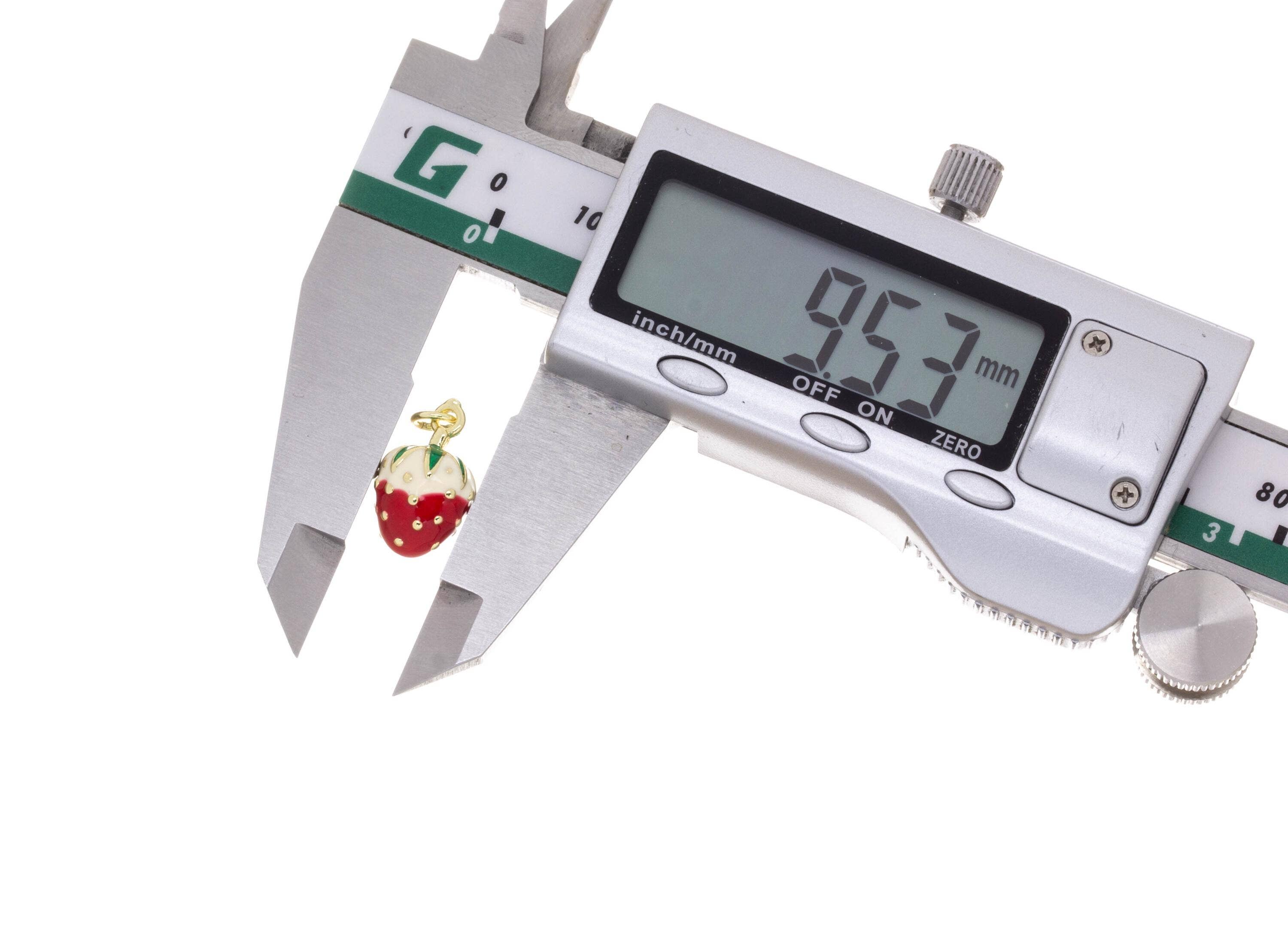 Jewel Pledge - Wholesale Individuele bedel/hanger - Glanzende Aardbei Gouden Bedels voor Sieraden Maken, CPG26017