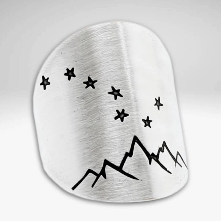 Big Dipper Adjustable Ring for wholesale by Daphne Lorna