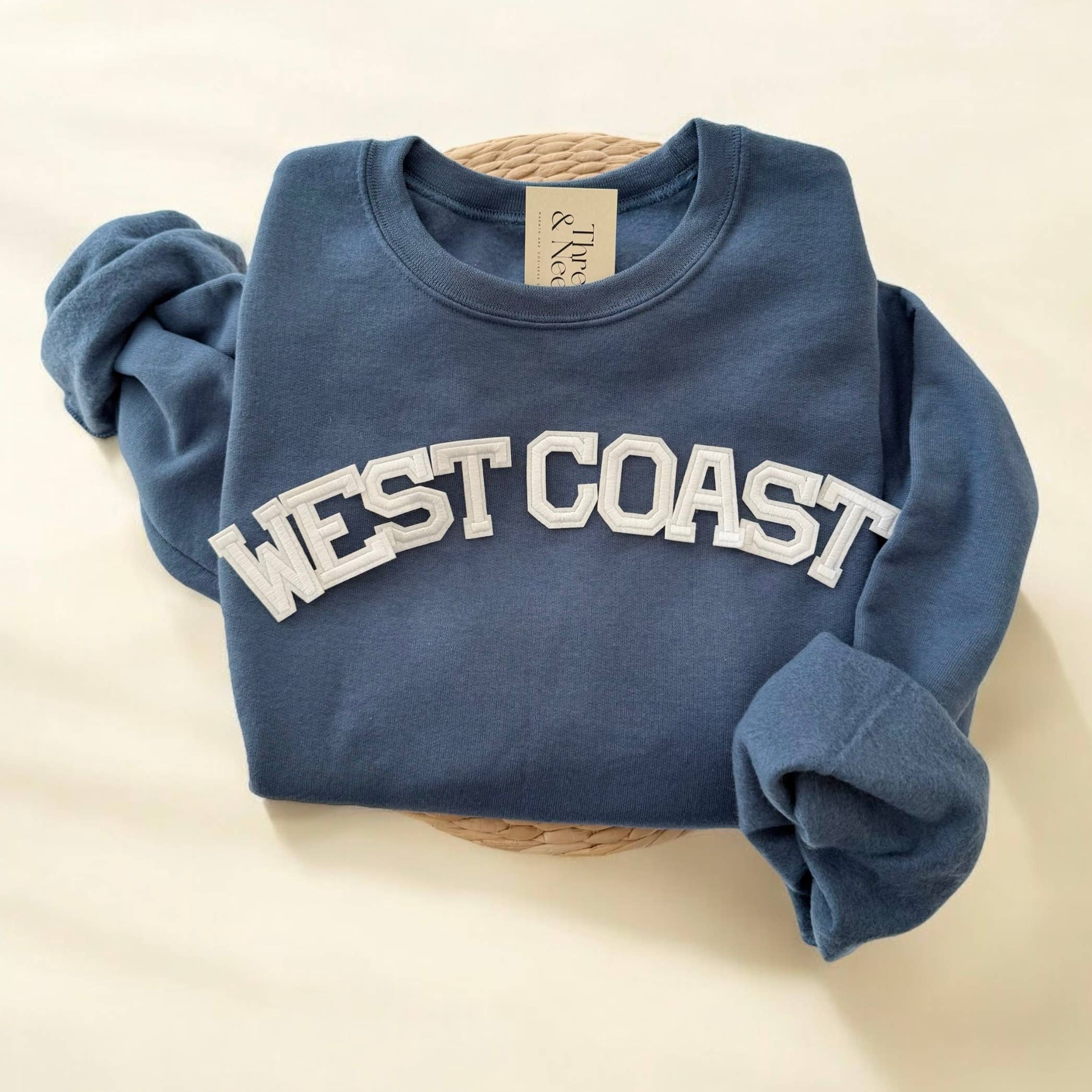 Threads And Needles, INC. – Engroshandel Sweatshirt - Dame – WEST COAST Crewneck Sweatshirt0