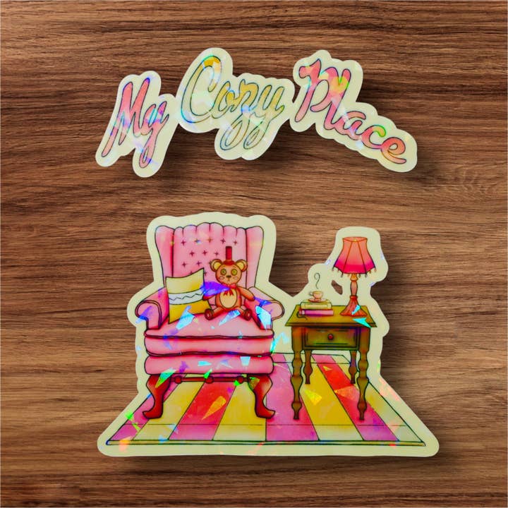 My Cozy Place Vinyl Sticker Set | Waterproof Stickers for wholesale by Eerie Cat