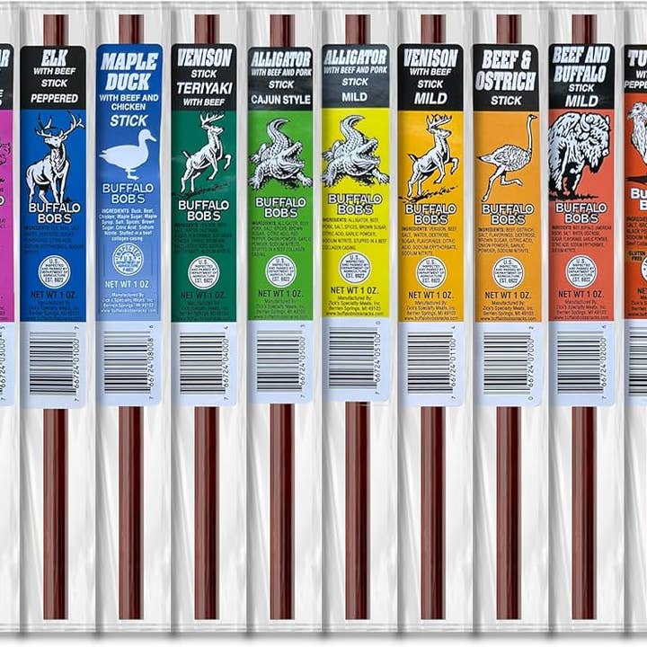 3D Enterprise - Wholesale Jerky - Buffalo Bob's Big Game Meat Sticks