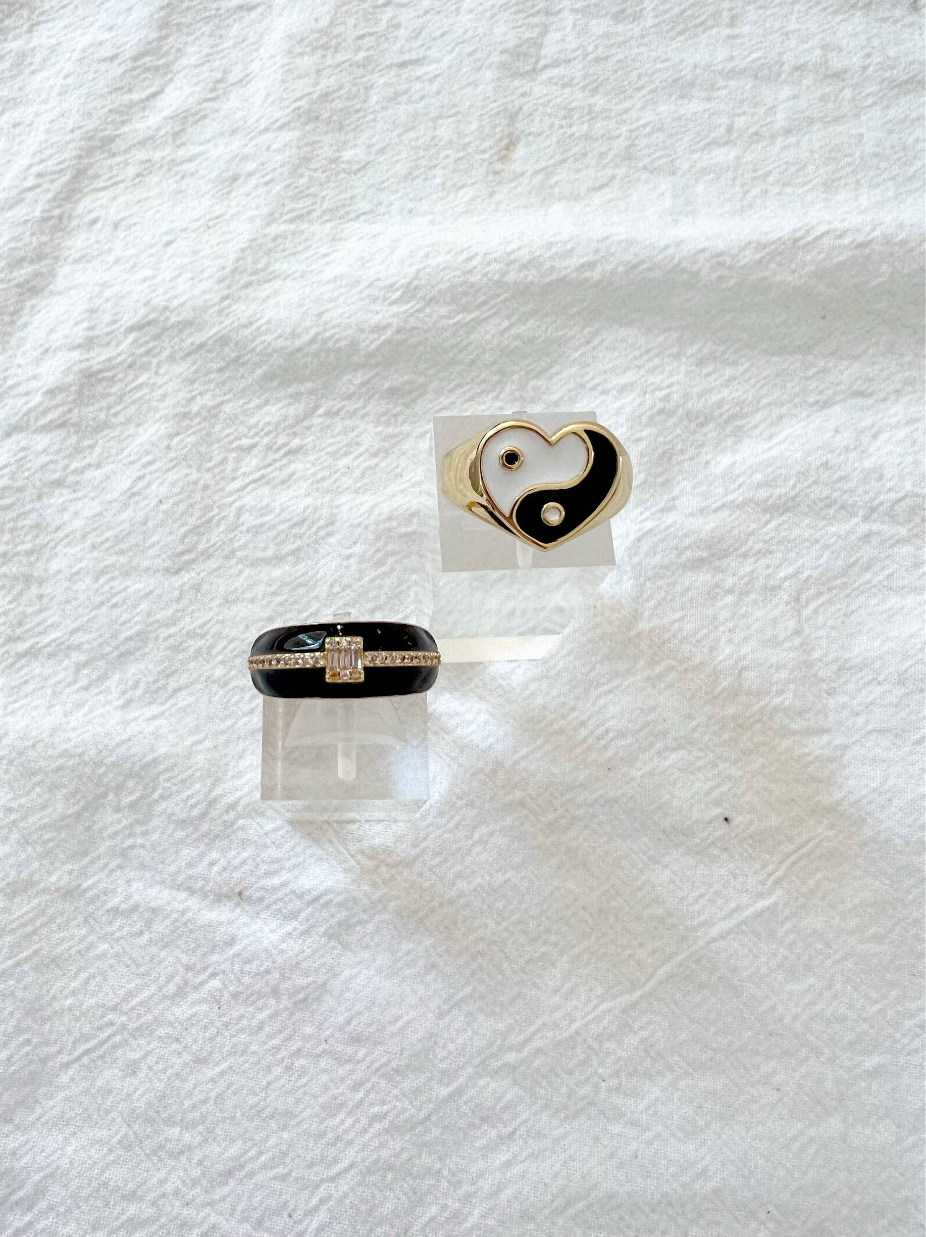 Christina Christi - Vendita all'ingrosso Anello midi/a fascia - Anello Yin Yang, anello a cuore, anelli a fascia larga, anelli larghi2