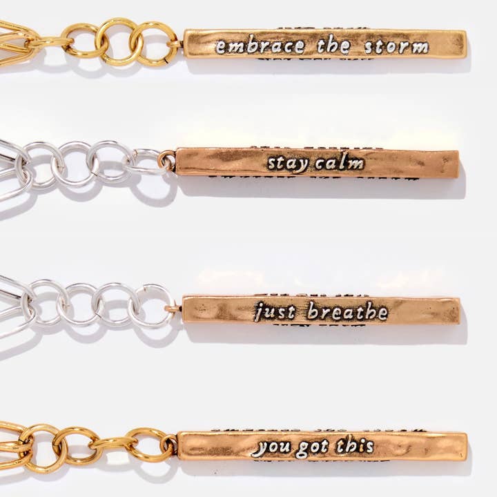 Stay Calm Klink Necklace for wholesale by Katia Designs