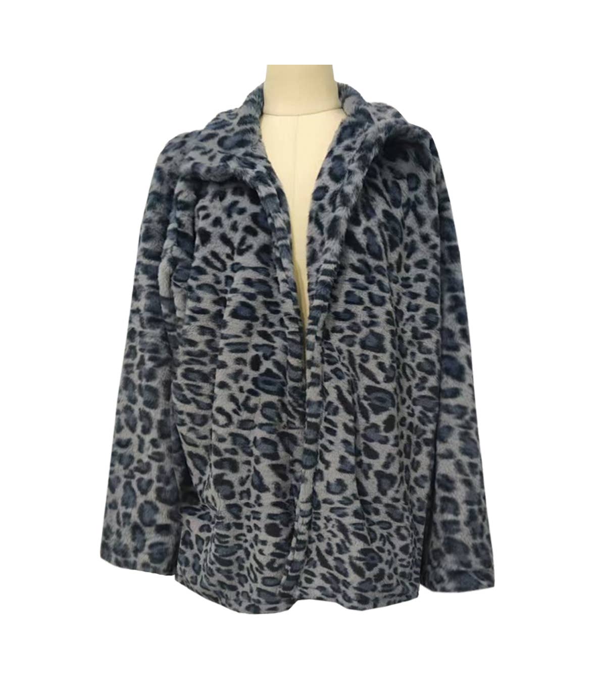 HIDDENBRAND - Wholesale Coat - Women's - Fluffy Vintage Wild Leopard Print Faux Fur Coat10