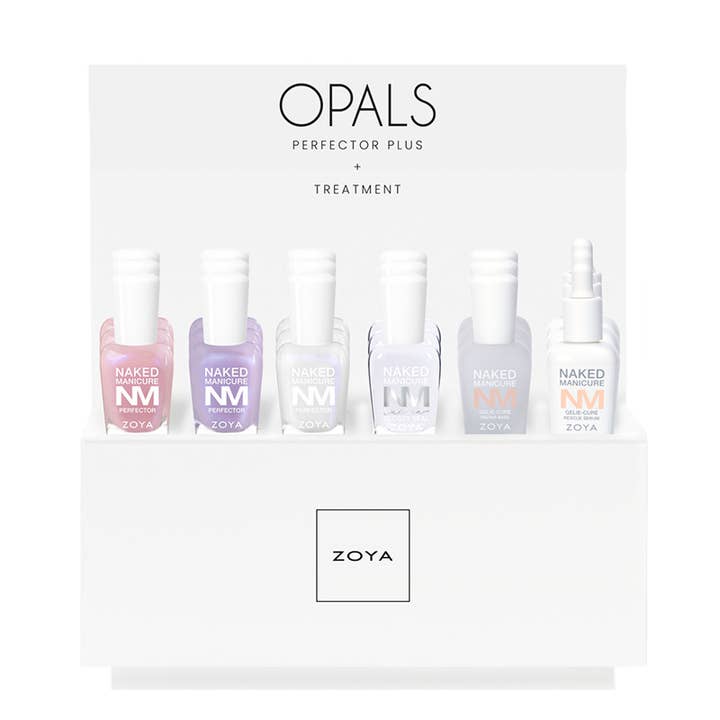Zoya Nail Polish NM Opal Perfector Plus + Treatment Display for wholesale by Zoya, Qtica, Smart Spa