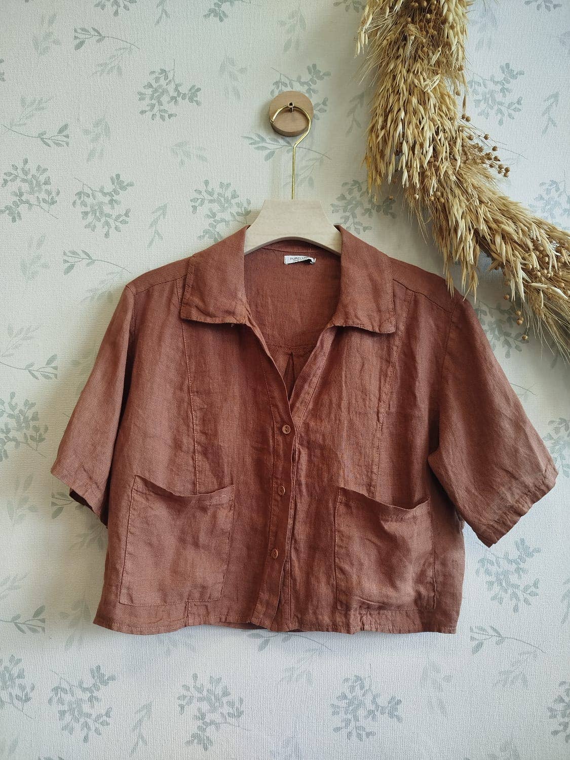 Linos y Textiles - Wholesale Button Down Shirt - Women's - REF:04014  100% linen shirt0