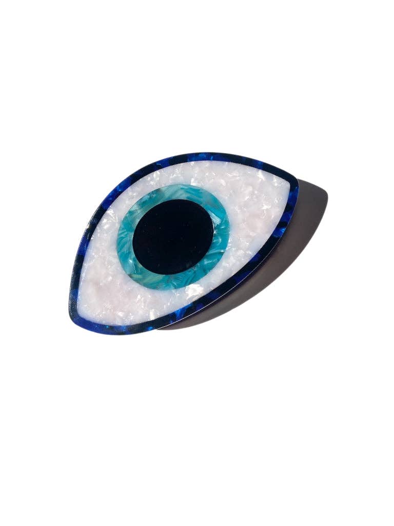 Solar Eclipse – wholesale Hair clip – Women’s – Hand-painted Evil Eye Claw Hair Clip | Eco-Friendly