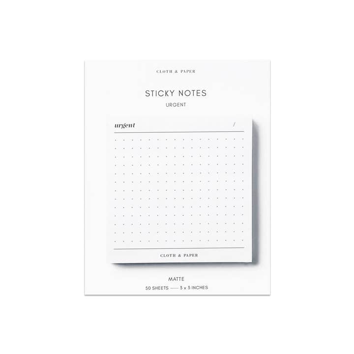 White Urgent Sticky Notes | Refreshed Design for wholesale on Faire