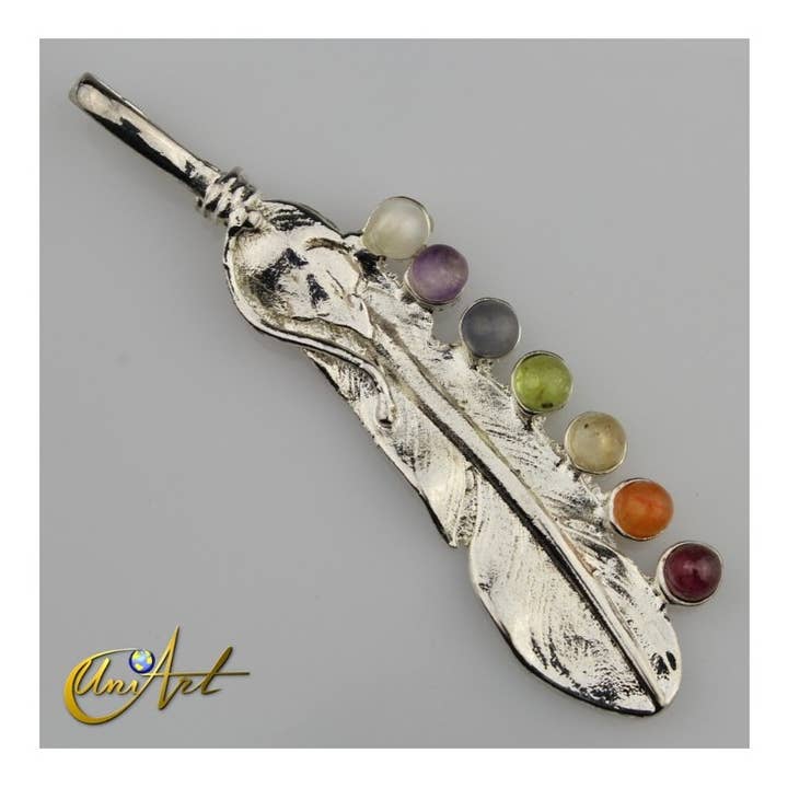 UniArt - Wholesale Individual Charm/Pendant - Pendant With Chakra Stones0