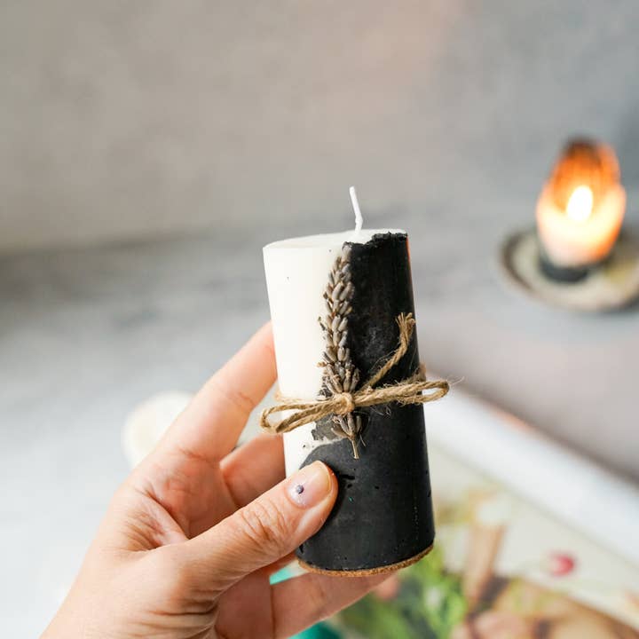Gokican – wholesale Pillar candle – Concrete Soy Wax Candle | Natural Home Decor | Handmade Cand4
