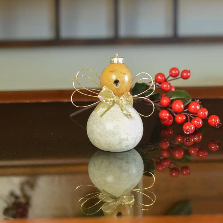 Meadowbrooke Gourds - Wholesale Ornament - Julia Angel Hand-Crafted Gourd Christmas Tree Ornament2