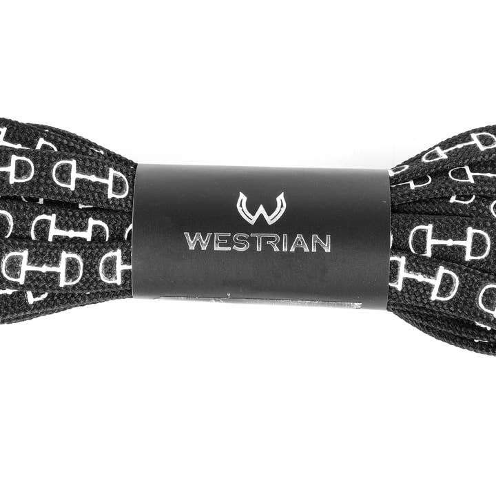 Westrian International - Wholesale Shoelaces – Unisex - Western Equestrian Snaffle Bit Print Shoelaces 45”