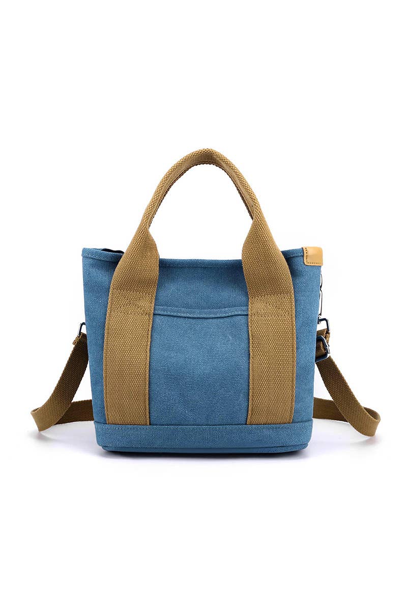 ACCITY - Wholesale Crossbody Bag - Women's - HANDLE LINE CANVAS CROSS BODY BAG_CUAB01017