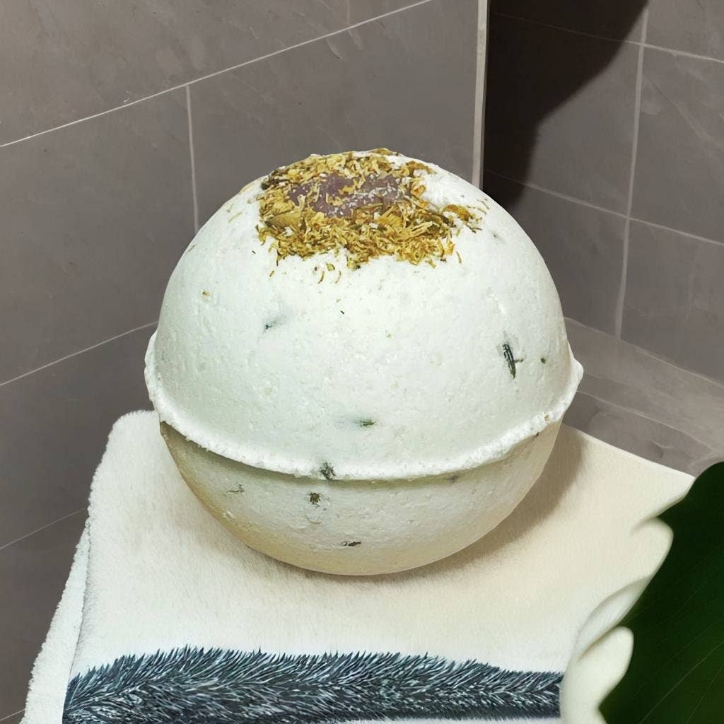 Rage Gems & Jewelry - Vendita all'ingrosso Bombe/polveri da bagno - Bomba da bagno Amethyst & Camomilla con melatonina per un sonno rilassante2