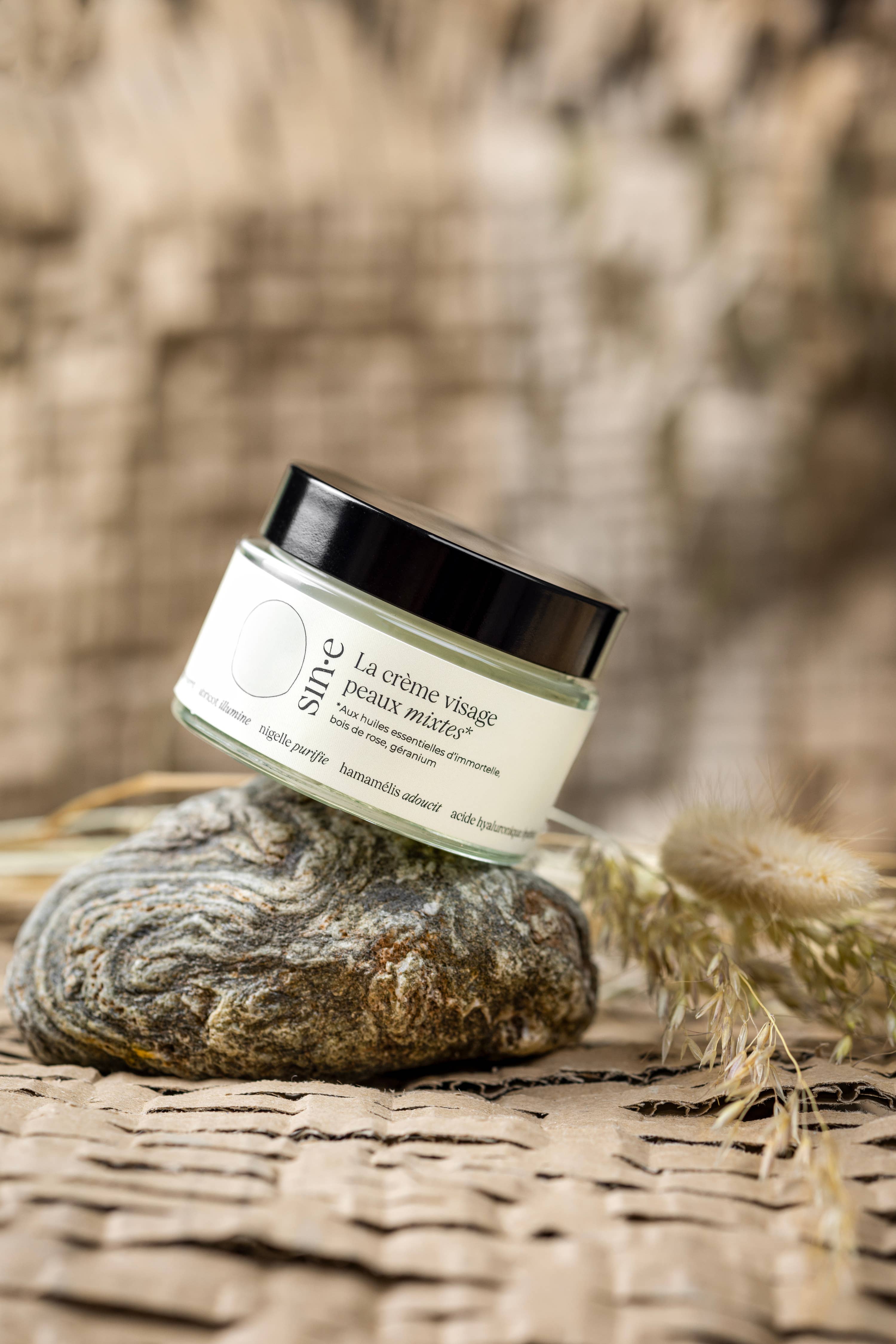 Sin·e - Vente Crème hydratante pour le visage - Crème Hydratante peau mixte aux huiles essentielles Sin·e1