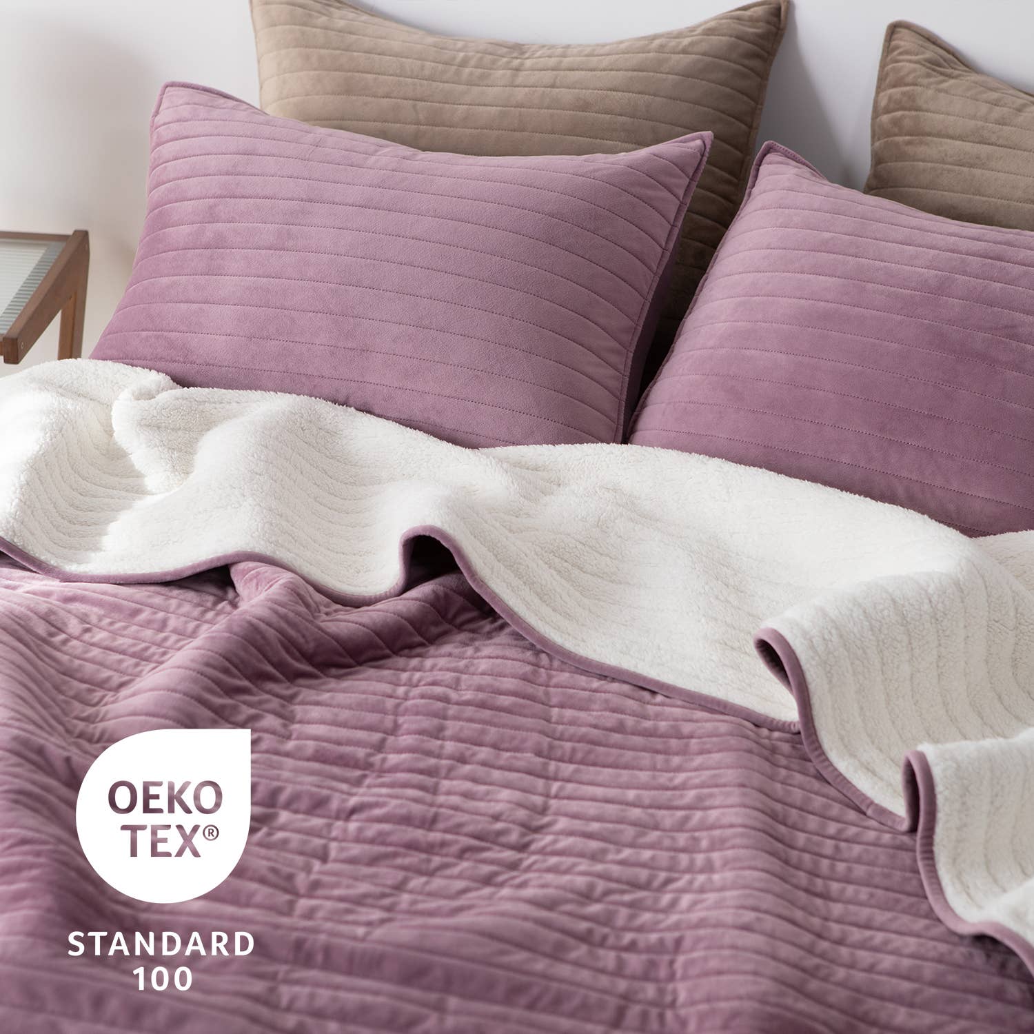 Kasentex - Vendita all'ingrosso Federe/copricuscino - Set di 2 fodere per cuscini, morbide e leggere, decorazione per biancheria da letto27