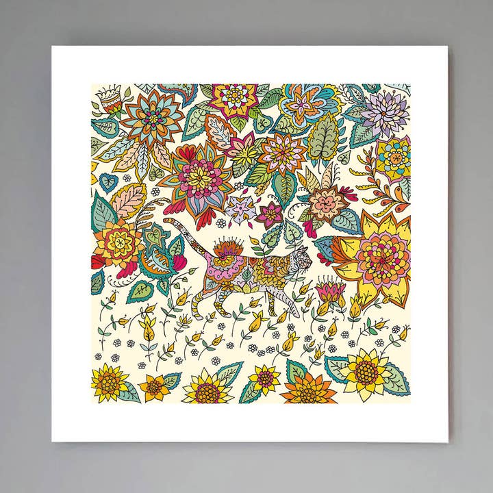 'Cat' Print for wholesale by Fay's Studio