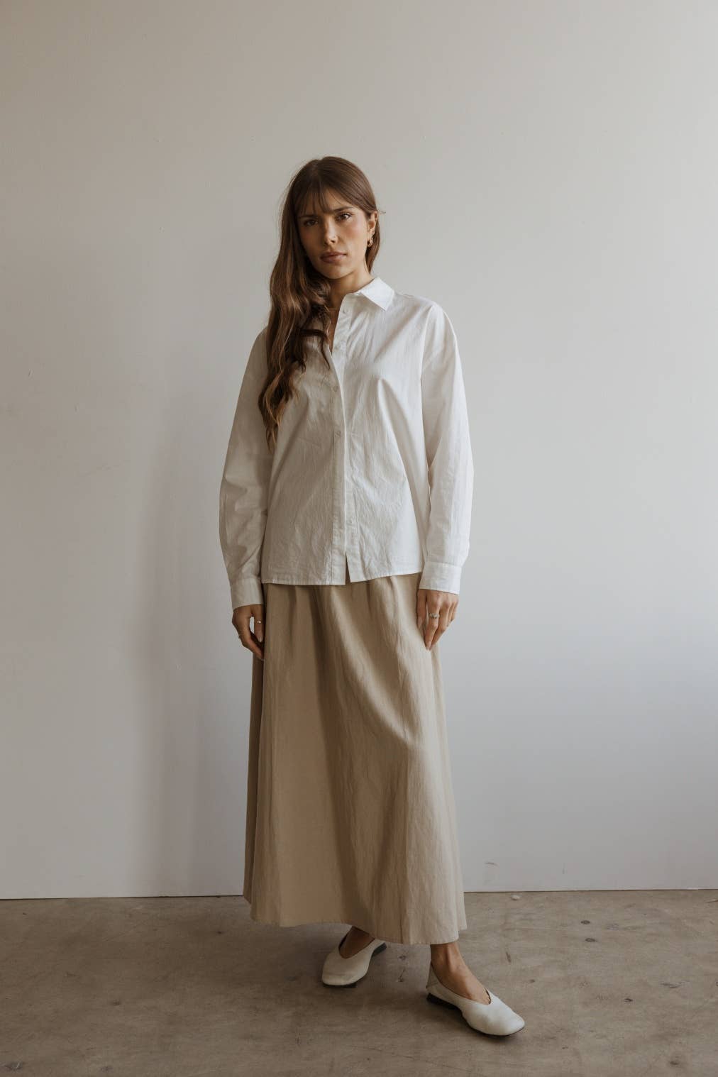 MOD REF - Wholesale Button Down Shirt - Women's - The Ema Top | Collared Button-Down Top30