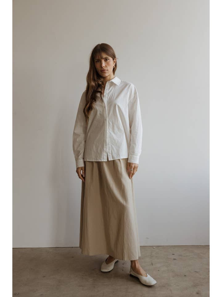 MOD REF - Wholesale Button Down Shirt - Women's - The Ema Top | Collared Button-Down Top30