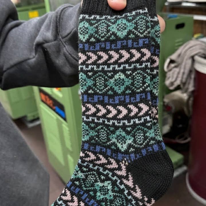 Lanart Alpaca - Vente Chaussettes – unisexe - Chaussettes unisexes en alpaga bébé Frida Blue5