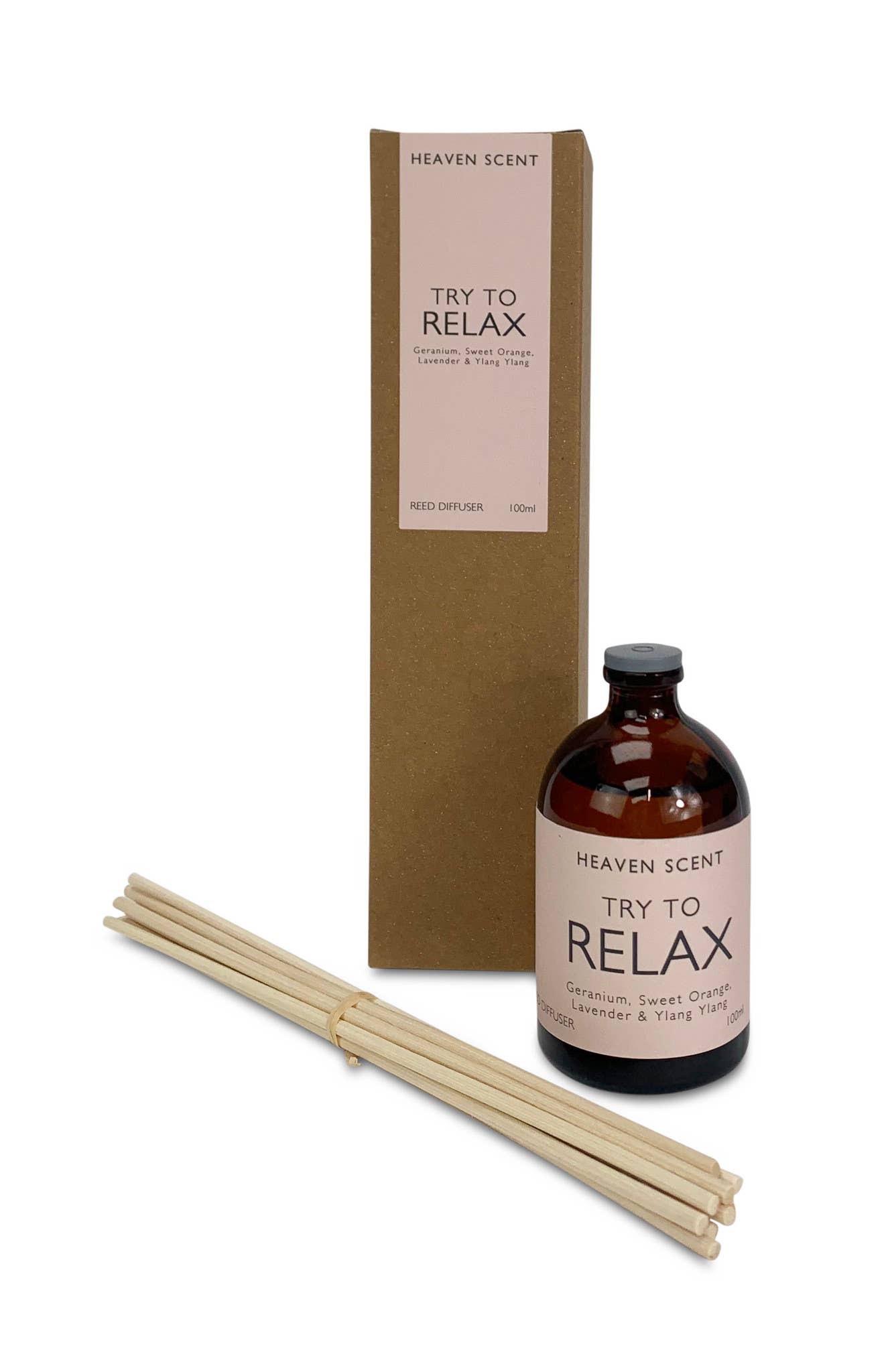 Heaven Scent Incense Ltd – wholesale Reed diffuser – 100ml Amber Reed Diffuser - Wellbeing Range - UK ONLY4