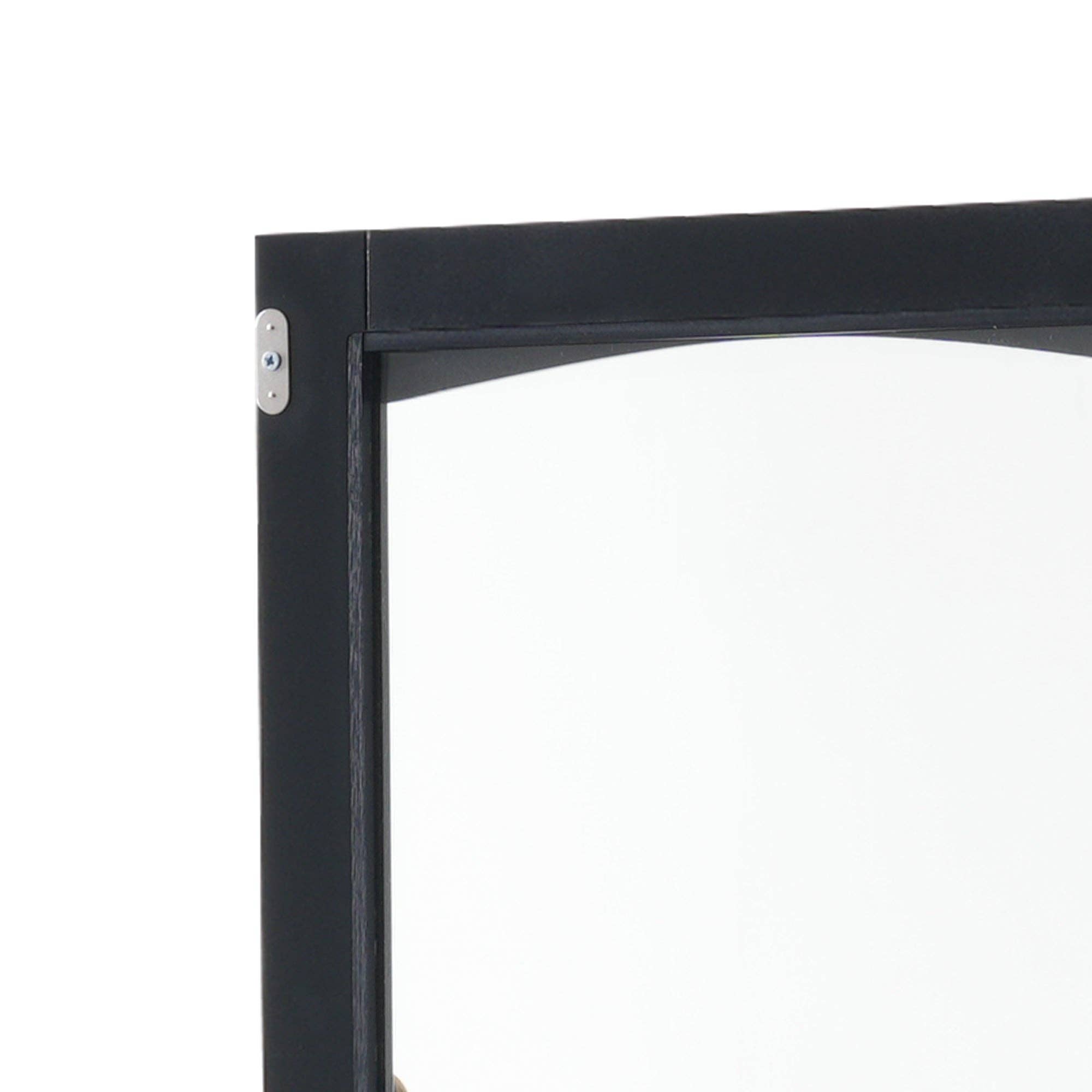 Orange County Decor - Wholesale Cabinet - 63" Tall Bathroom Storage Cabinet With Glass Doors, Free Standing, Two Drawers, And Adjustable Shelves, Mdf Board, Painted Black Perfect For Displaying Your Favorite Items 2 Black 2 4 Adjustable20