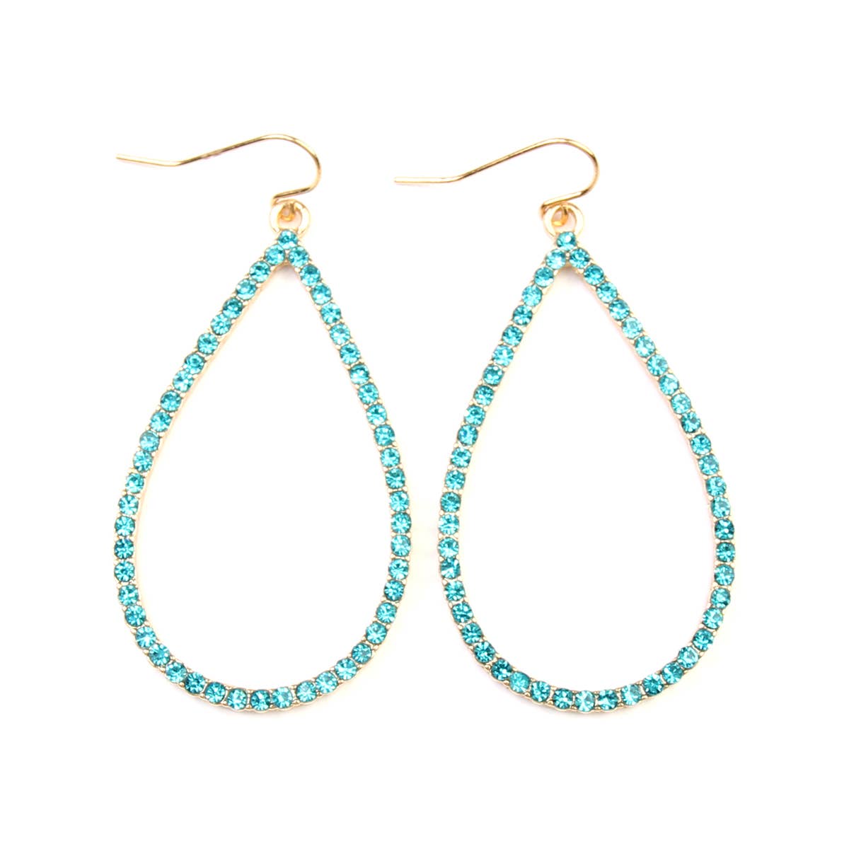 MYS Wholesale Inc - Wholesale Dangle Earrings - Elegant Rhinestone Teardrop Hook Earrings0