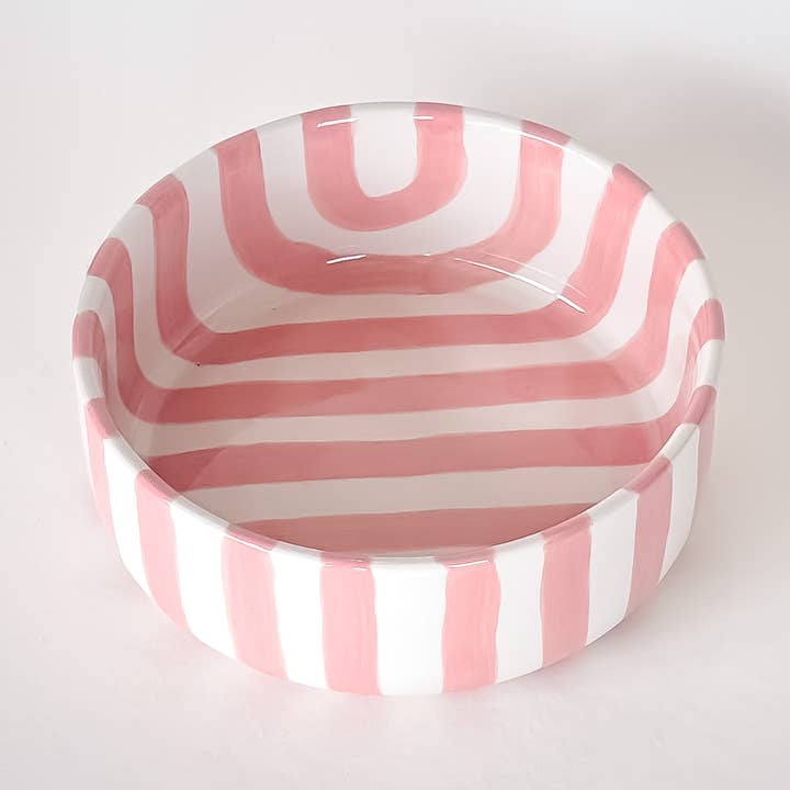 Tigela Listras - incanto rose por atacado de Magazin Minori