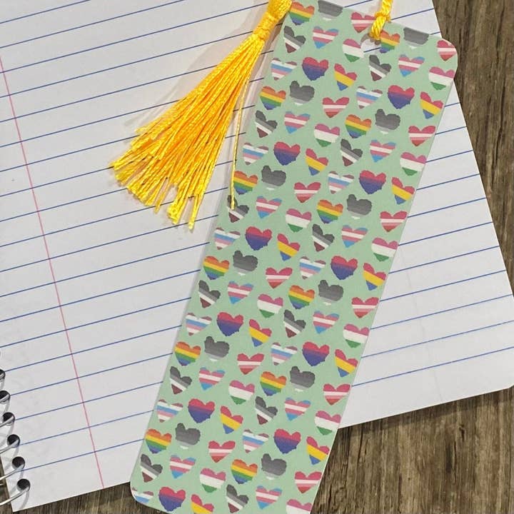 LGBTQ Pride Bookmark with Tassel for Book Lovers for wholesale by S&Y Brand Paper co.
