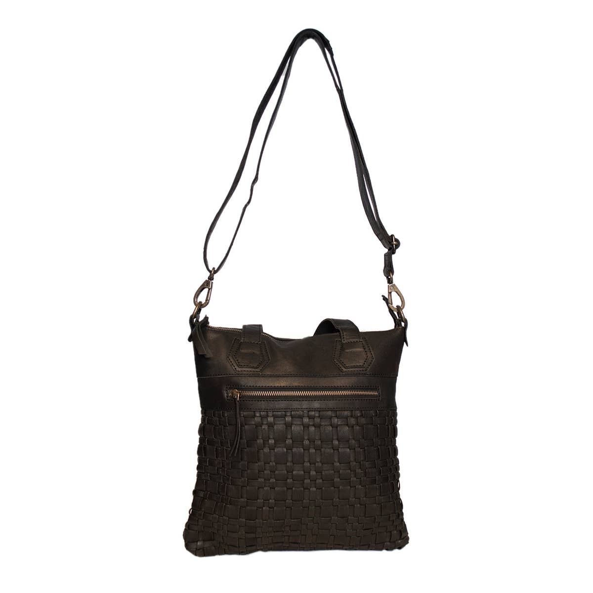 Arrigo - Wholesale Shoulder Bag - Women's - Braided Leather Leather Bag with a Short and a Long Handle20
