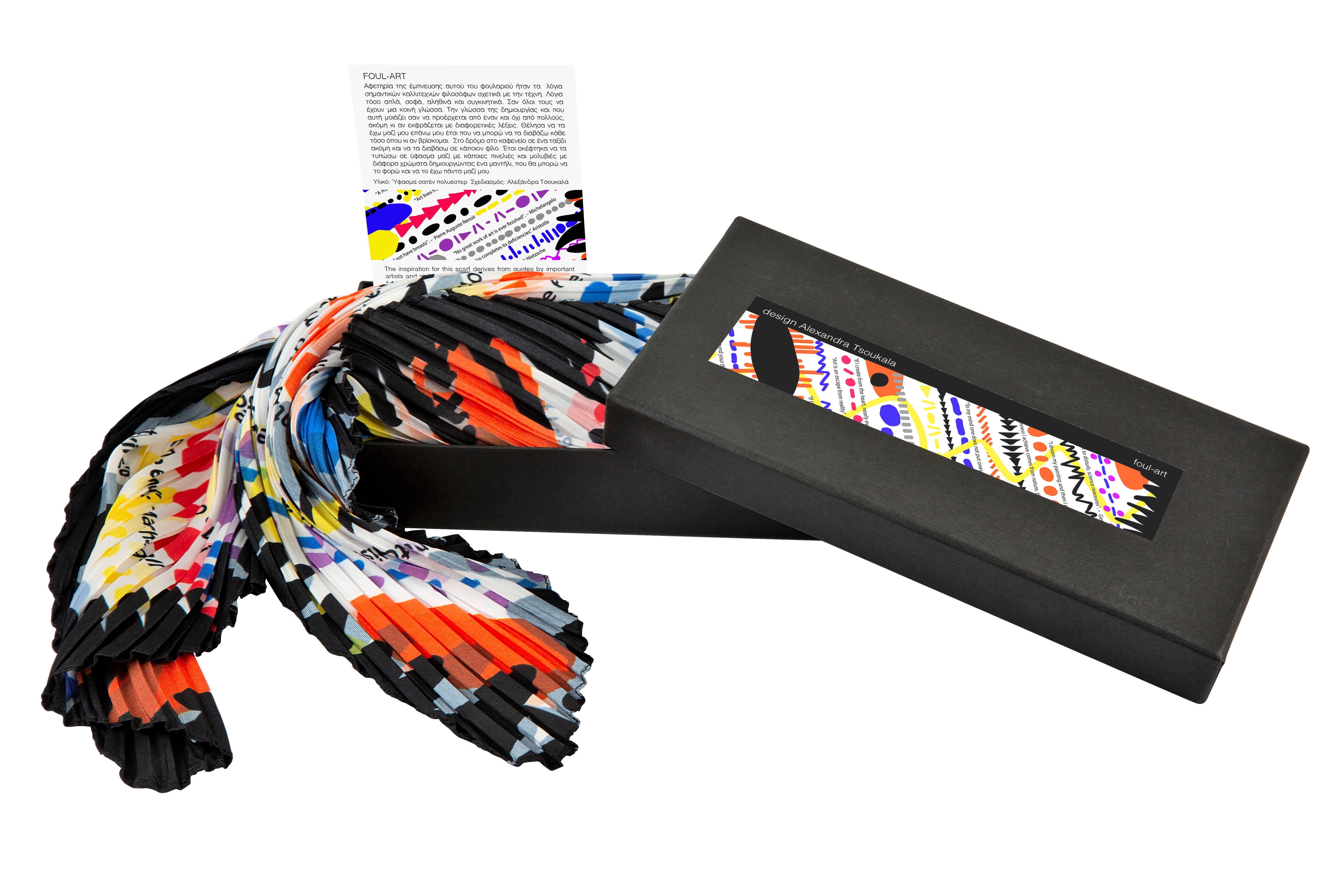 Alexandra Tsoukala - Wholesale Scarf - Women's - Foulard Foul-Art2