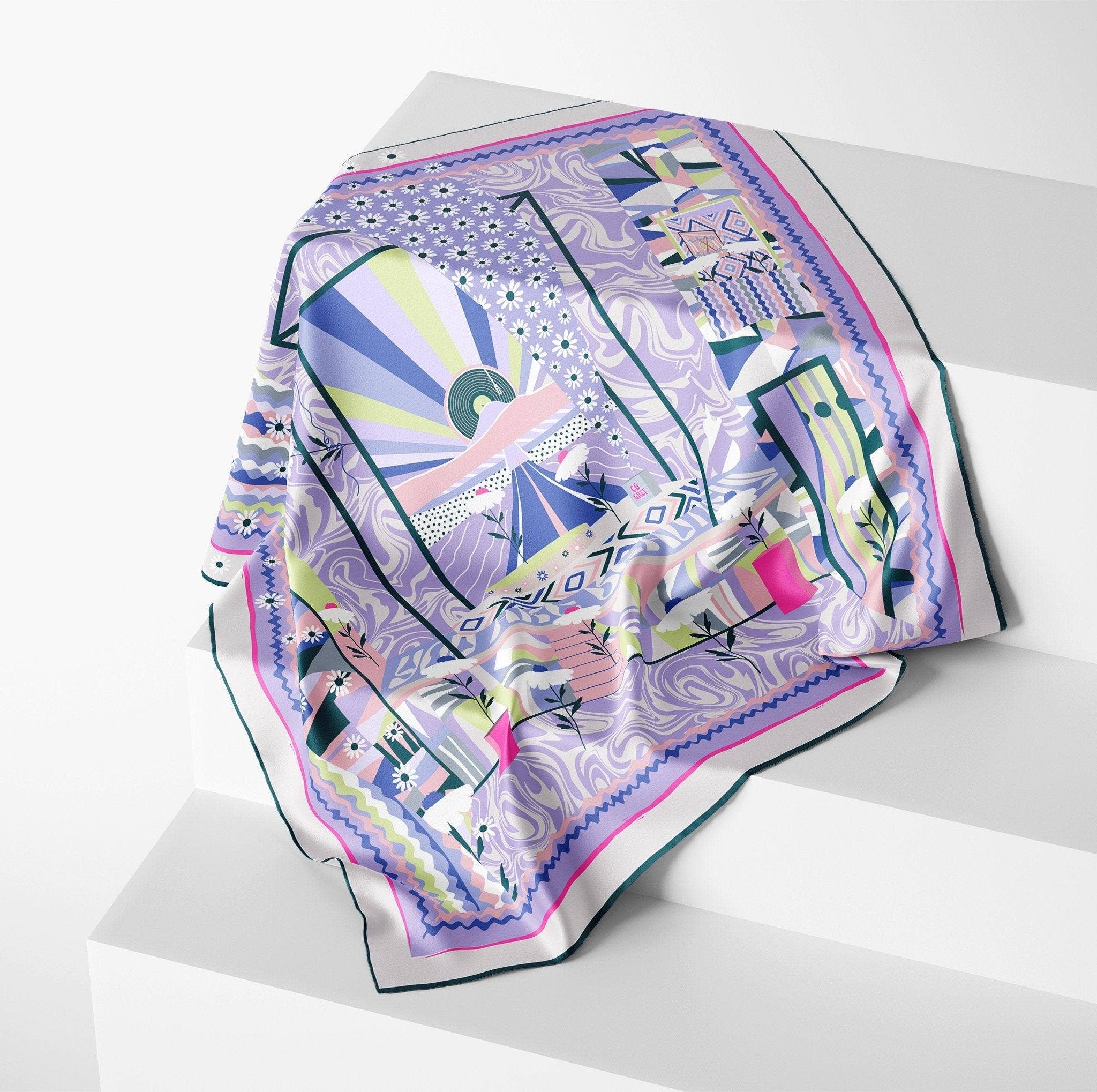 CB Grey - Wholesale Scarf - Women's - The Carla Silk Scarf1