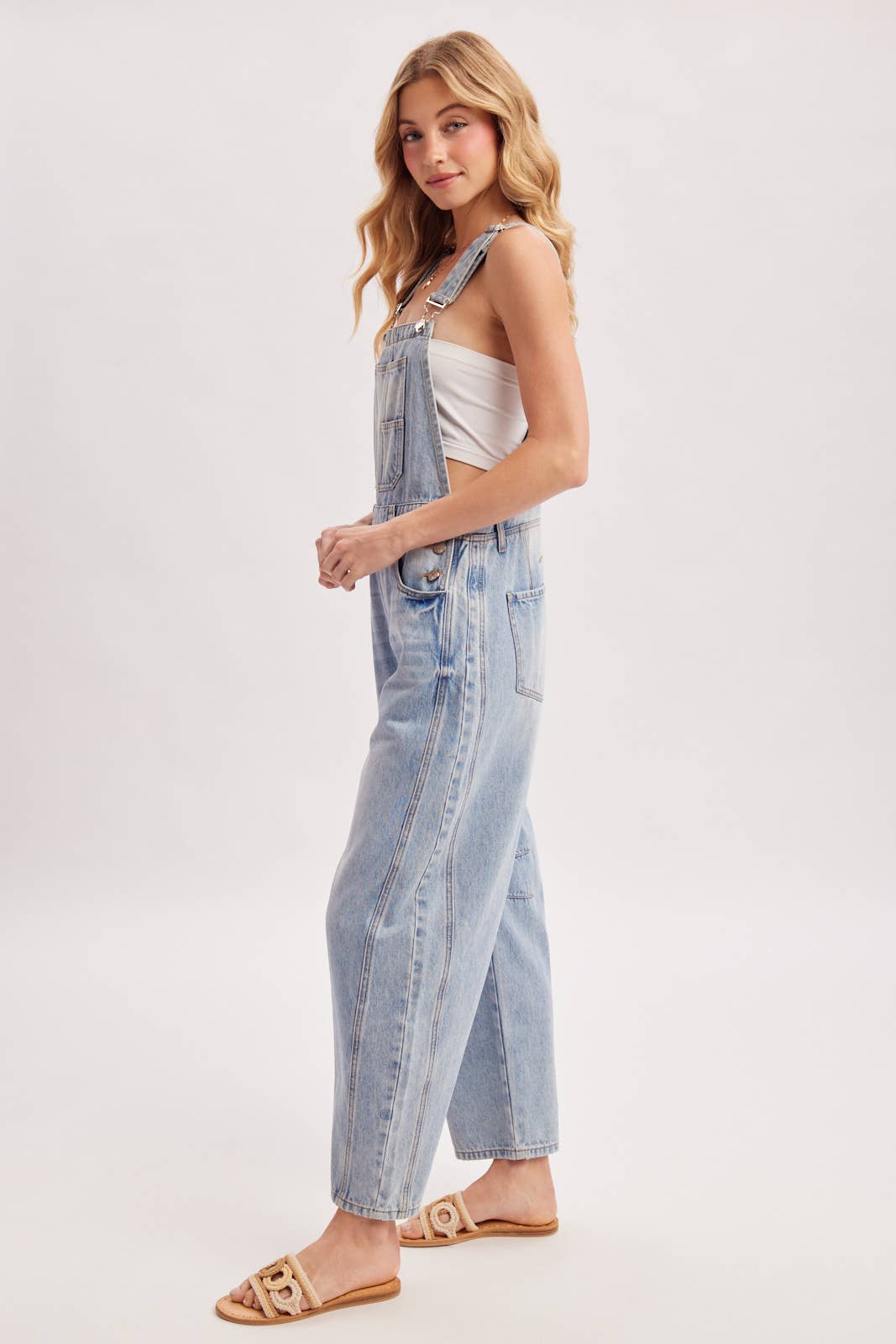 Bluivy - Wholesale Overalls - Women's - DENIM BARREL OVERALLS11
