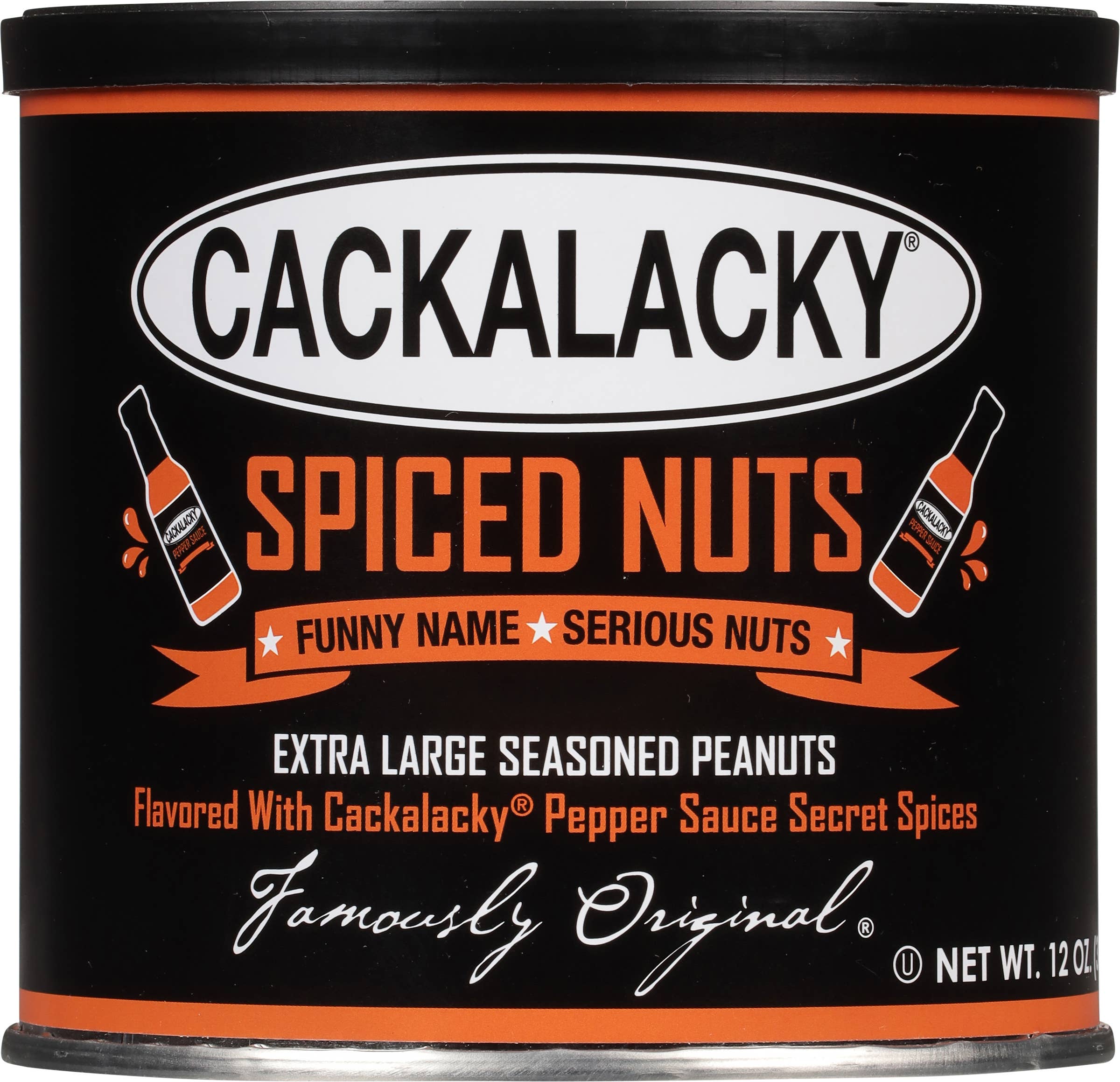 Cackalacky® - Wholesale Nuts - Cackalacky® Spiced Nuts (12 oz. can)1
