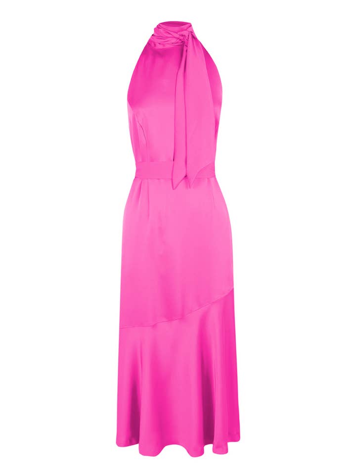 Fucsia ROBE COL HALTER COSMOS FUCHSIA en vente sur Faire